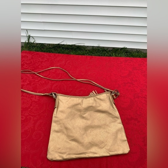 Roxy Purse metallic bronze Y2k‎ bag spring summer tassel braided - Picture 2 of 9